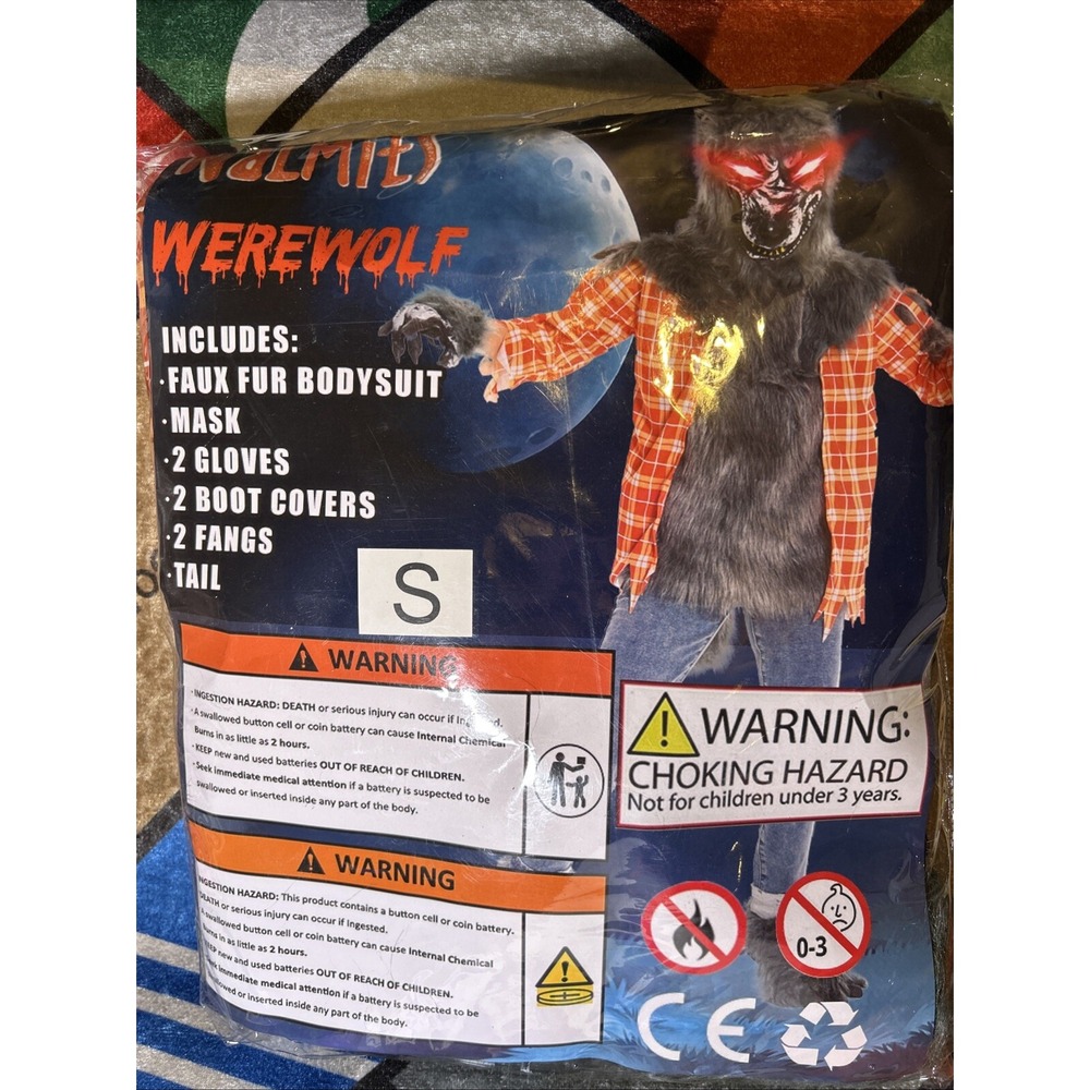 Werewolf Halloween Costume Size Small